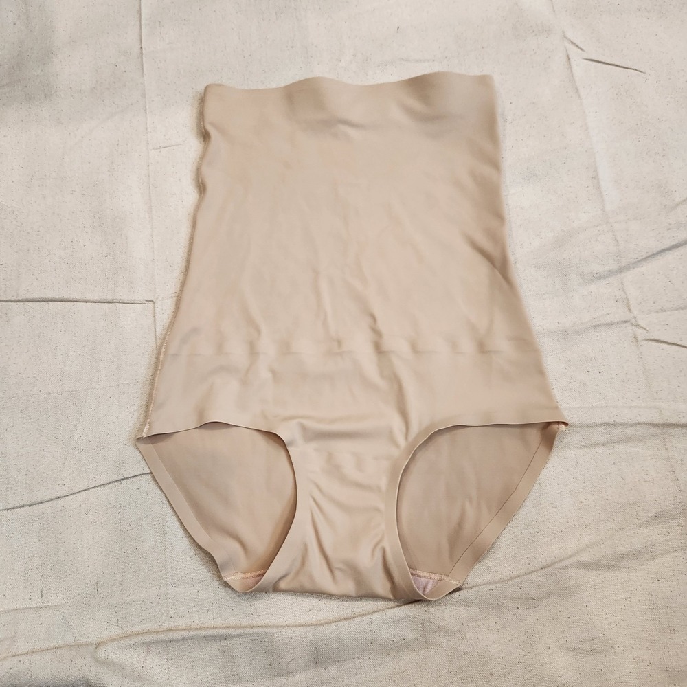 New Skinnygirl Smoothers & Shapers High Waist Shaping Briefs Nude Beige Small S